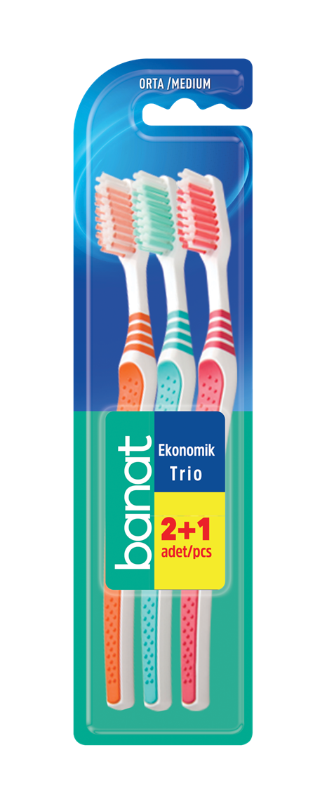 3-Pack Economic Toothbrush